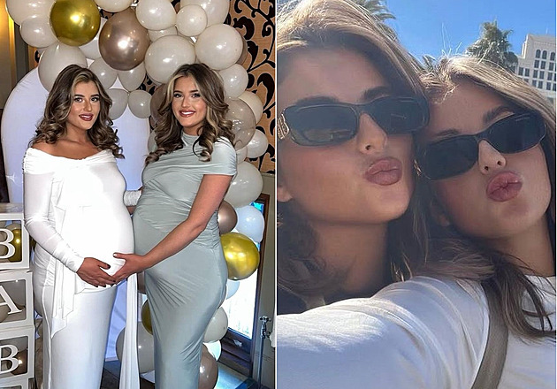 Jednovaječná dvojčata dělají vše společně, nyní plánují i společný porod