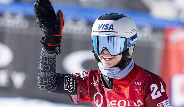 Maděrová ve slalomu ve Špindlerově Mlýně bere druhé místo, ve finále vypadla