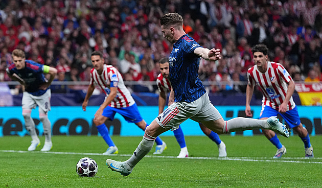 ONLINE: Atlético - Arsenal 0:1, semifinále Ligy mistrů, penaltu proměňuje Gyökeres