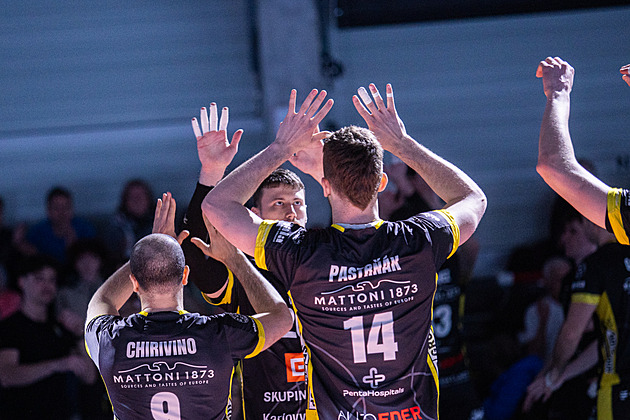 Krok od titulu. Volejbalisté Karlovarska zdolali Lvy, v neděli můžou rozhodnout