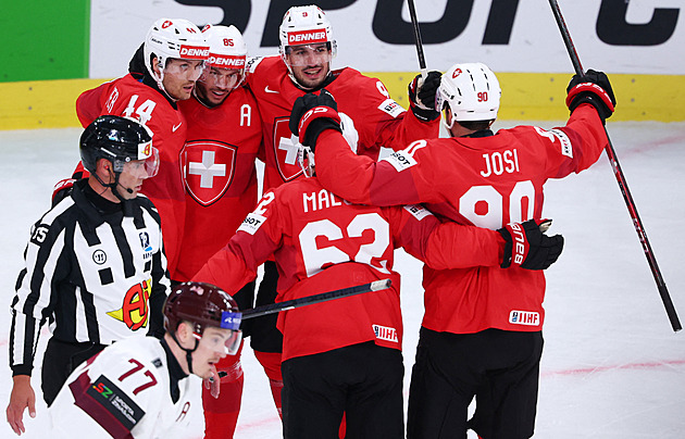 ONLINE: Švýcarsko - Lotyšsko 3:1. Domácí tým odskakuje a blíží se druhé výhře