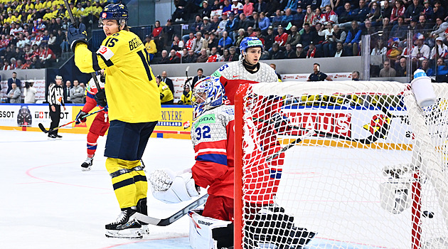 ONLINE: Česko - Švédsko 4:3. Soupeř zvyšuje aktivitu, jeho trefa však neplatí